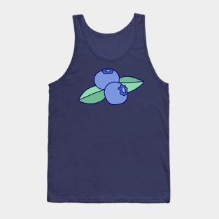 Two Blueberries Two Leaves Tank Top